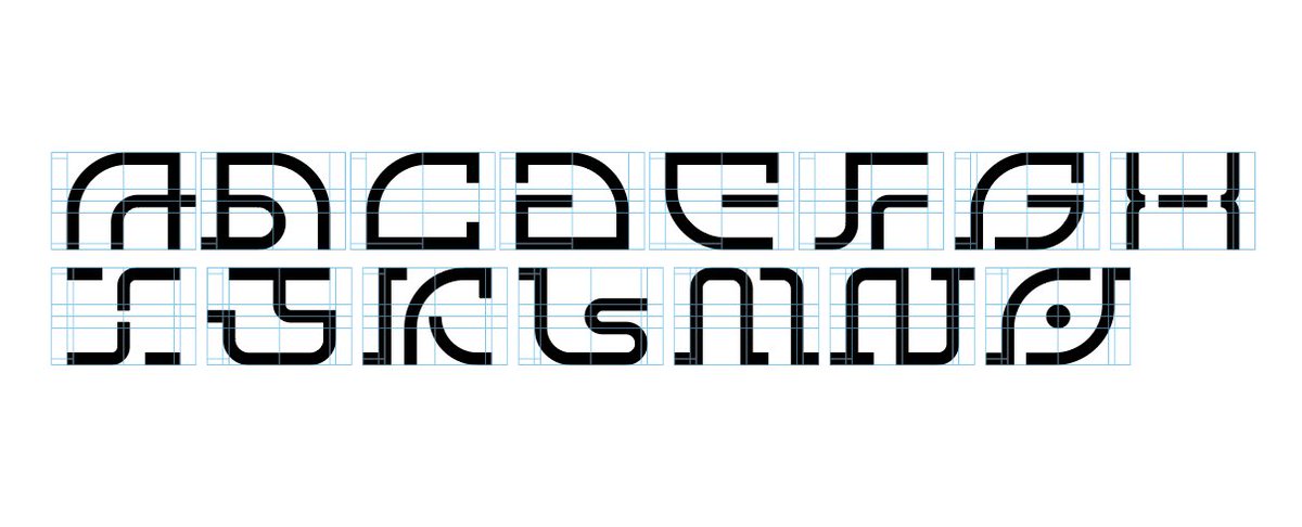 アルファベット制作中。たぶん文章になると読めない。