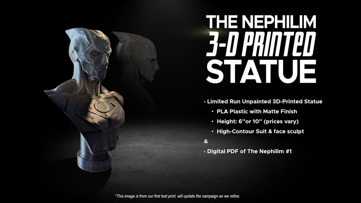 We are GOING live on INDIEGOGO with our comic and I am happy to share one of our EXCLUSIVE pieces for this campaign! Our HERO is busting off the pages of the comic and YOU can display it in your room, on your desk, even on your MANTLE. We are only making a LIMITED RUN, so if you