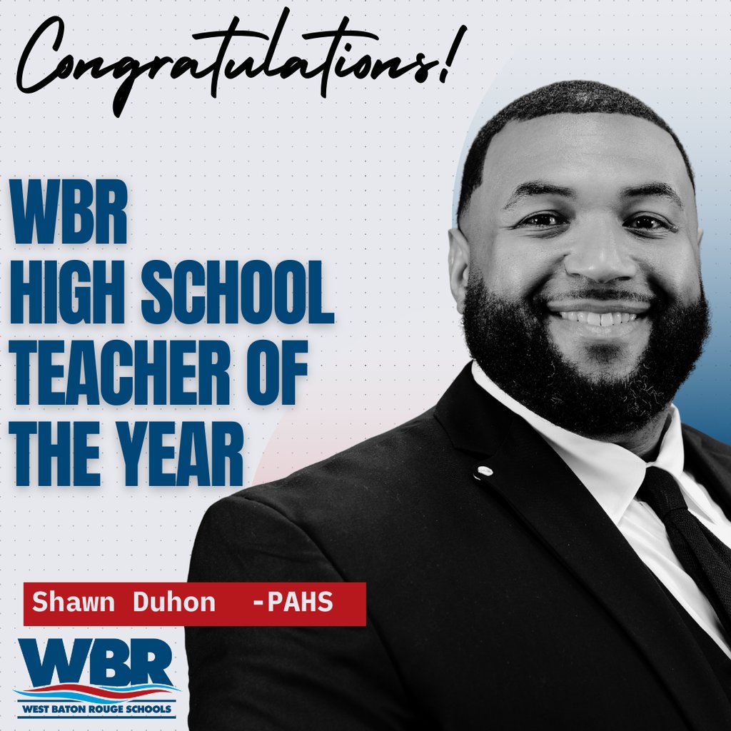 CONGRATULATIONS, WBR TEACHERS OF THE YEAR!