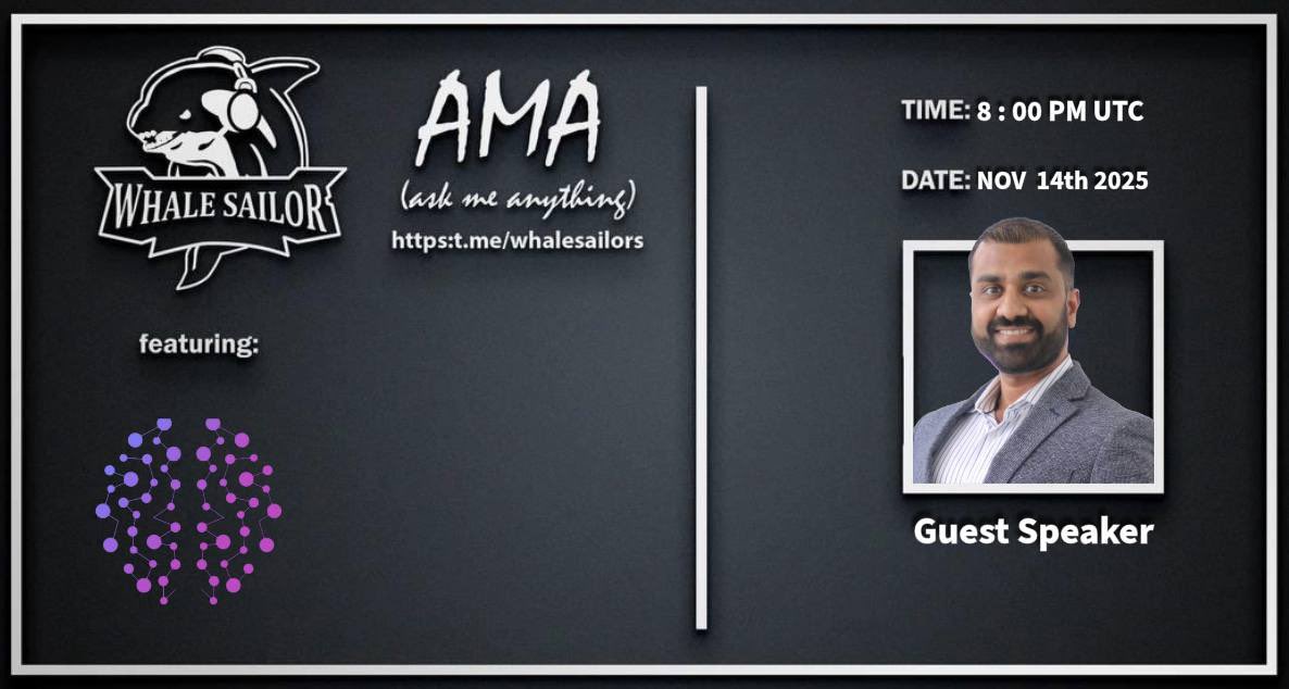 🎙️ AMA ALERT 🎙️

<a href="/SHIZA_AI/">SHIZA</a> x @WHALESAILORS 

We’re diving into SHIZA AI exploring how it’s revolutionizing the intersection of artificial intelligence and Web3 through intelligent automation decentralized infrastructure and next-gen data innovation. SHIZA is building an ecosystem