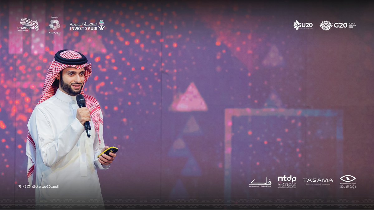 startup20saudi's tweet image. خلال اليوم الأول لقمة الشركات الناشئة لمجموعة العشرين في جنوب أفريقيا، تم ترشيح مشروع د. محمد الشيخ  "نت زيرو" ضمن فئة التقنيات المستدامة لجوائز قمة الشركات الناشئة لمجموعة العشرين. حيث استعرض د.محمد الشيخ حلول المشروع الرائدة في قطاع الاستدامة والتكنولوجيا البيئية، مقدمًا رؤية…