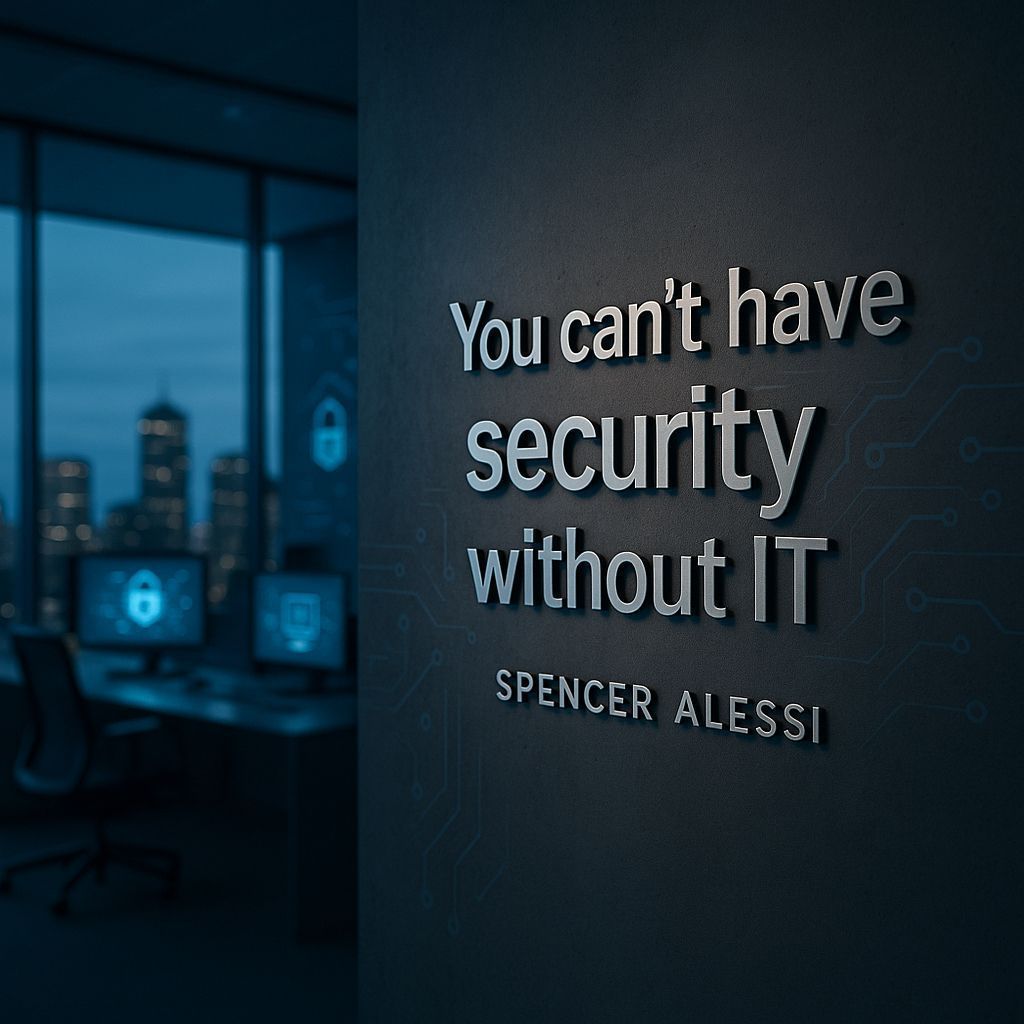 techspence's tweet image. It’s in the name. IT admins are the original security team.