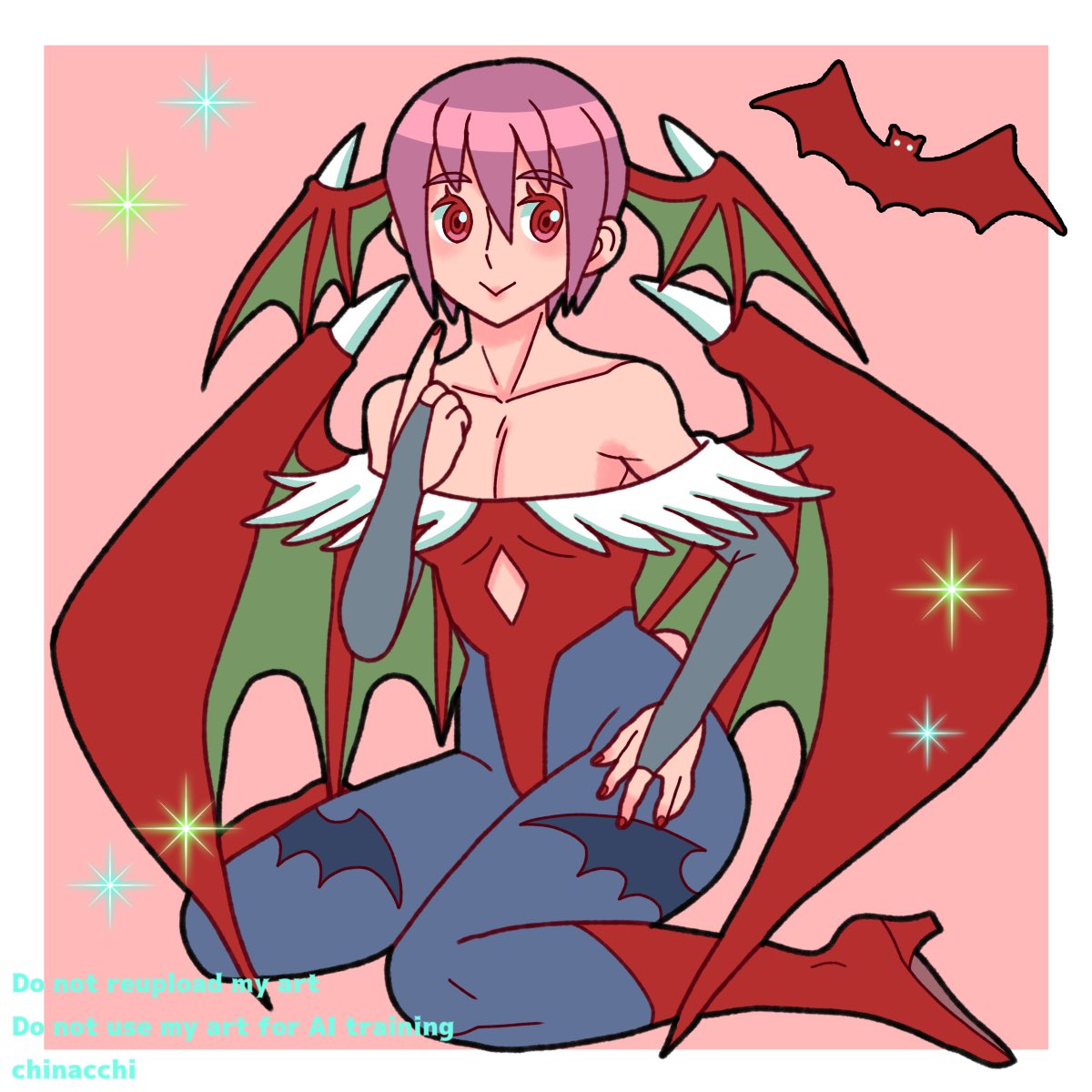 欲望の迷い子リリス 「ヴァンパイアセイバー リリス」|chinacchiのイラスト