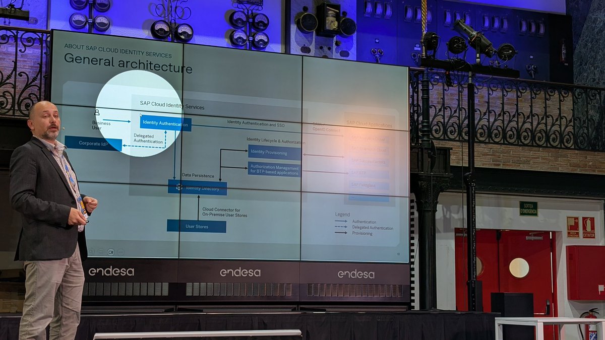 🔐 Live at #SITBCN !
A clear and insightful walkthrough of #SAP Cloud Identity Services from architecture to delegated authentication, provisioning, and secure access across SAP #cloud apps.
