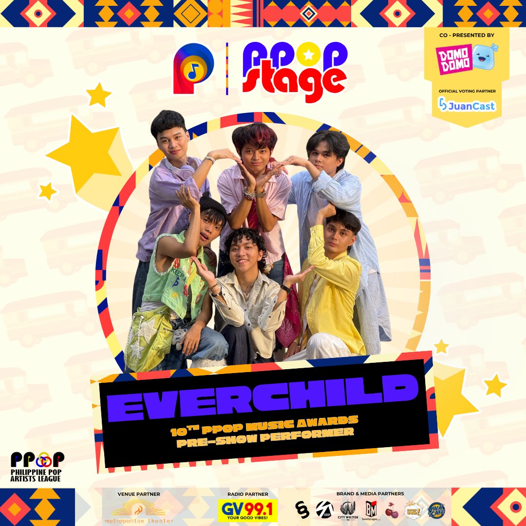 PPOPStagePH's tweet photo. 🎤 Artist Line-Up Reveal! 🎤

Catch PPOP Rookies Everchild and Gem&I on the PPOP Stage Show at the 10th PPOP Music Awards! 🔥

"Walang Maiiwan" dahil kasama natin sila as "We Go" and kick-off the celebration sa 10th PPOP Music Awards Pre-Show!

Catch their explosive performance as PPOP Stage kicks off the celebration of Filipino talent at the Metropolitan Theater this November 29!

@GMNI_OfficialPH @everchildph 

PPOP Stage X 10th PPOP Music Awards Pre-Show
#PPOPStage #PPOPRise
#10thPPOPMusicAwards #PhilippinePopularMusicAwards