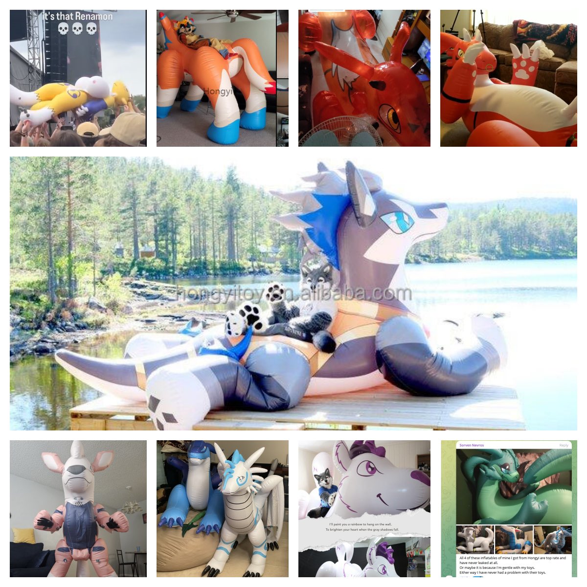 ♥️Nice feedback pictures♥️
Welcome to any custom inflatable.😝Please feel to email Abby:
💌hongyitt@foxmail.com

#bigsale #squeakysaturday #inflatable #toys #cartoon #hongyitoys #sphinflatables #UV #pokemon