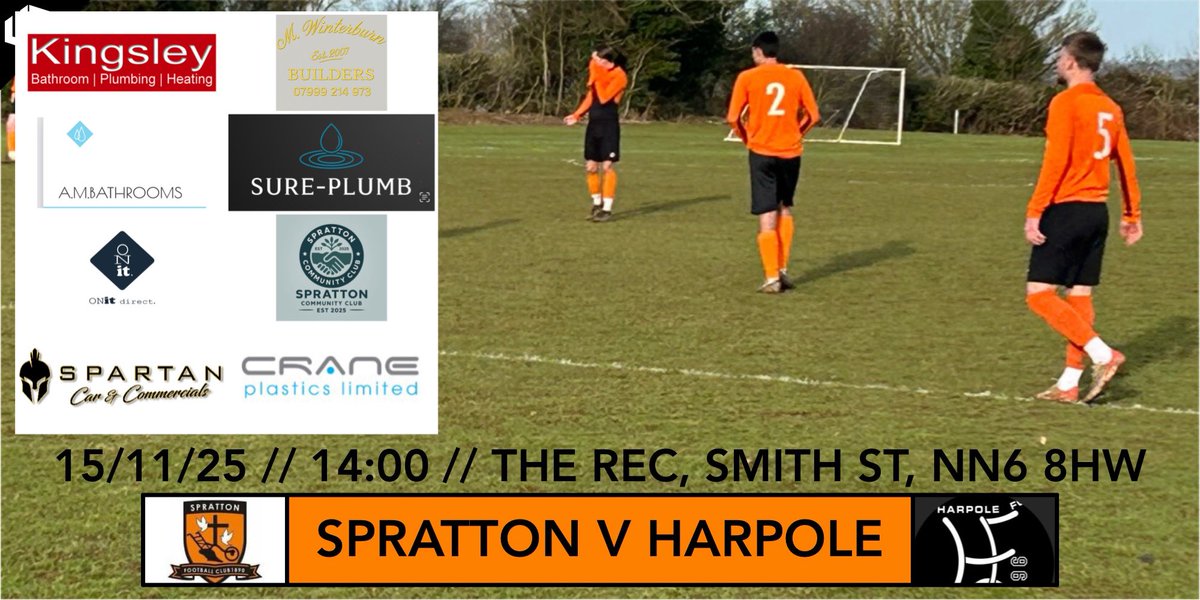 SATURDAYS GAMES

The Firsts player home in the Premier Division Cup. It’s a tough assignment as they play 2nd placed Harpole FC, so let’s hope for some cup magic and that Wiggy and the boys can cause the upset!