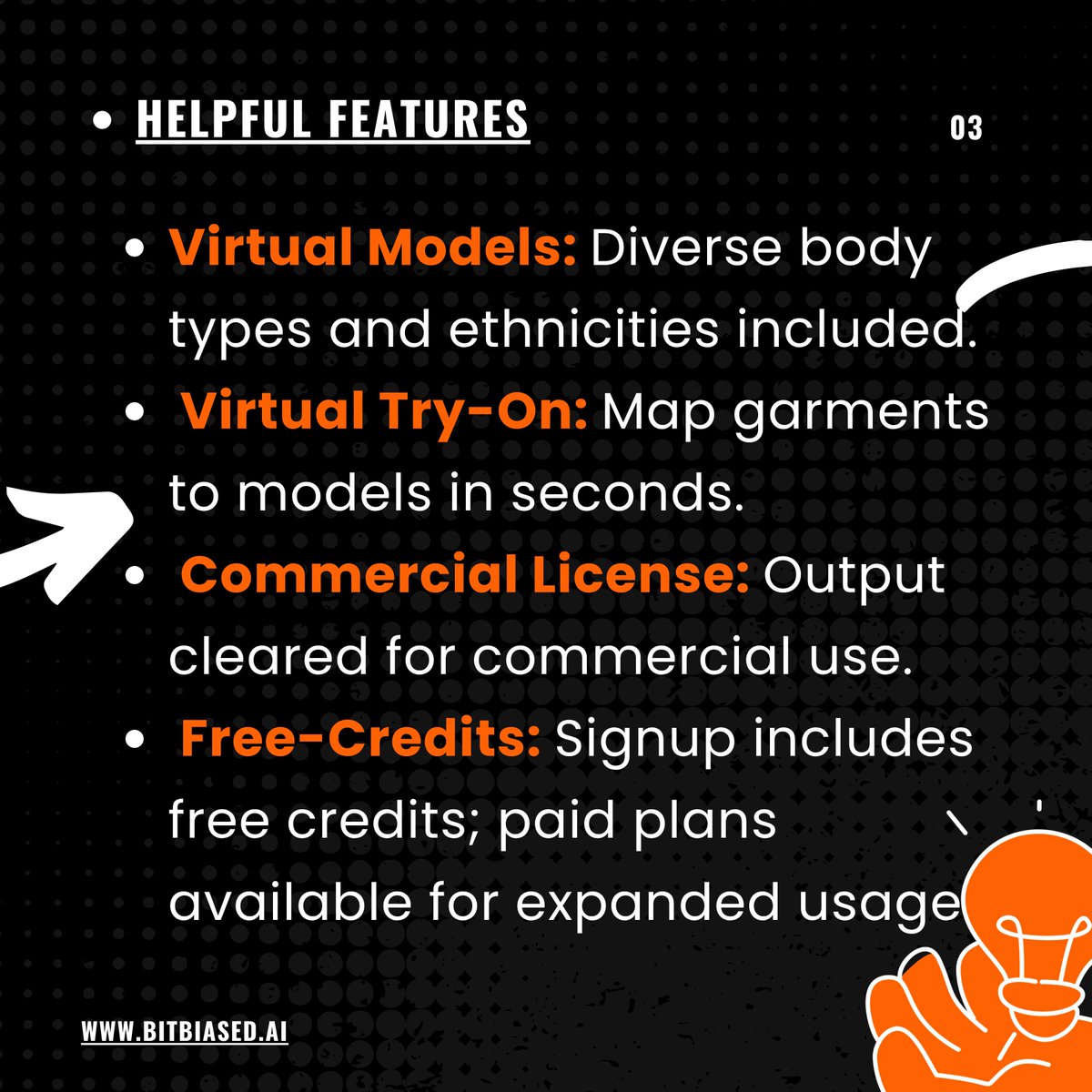 BitBiasedAI's tweet image. ⚡ Transform your fashion visuals without photoshoots.
With Kolors AI, generate virtual models, try-ons, product photos, posters, and even 3D characters, ready for commercial use straight out of the platform.

#KolorsAI #EcommerceAI #VirtualTryOn #FashionTech #BitBiasedAI