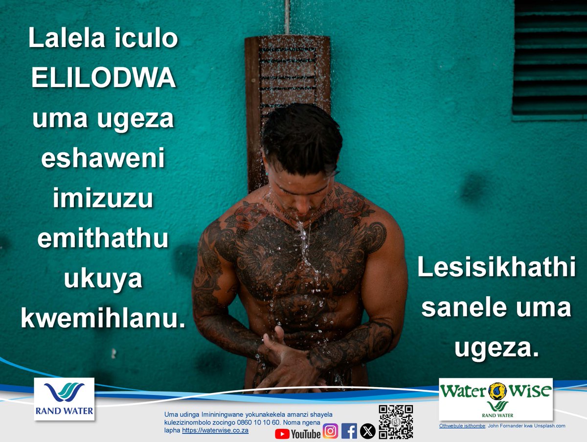 #WaterWise #RandWater