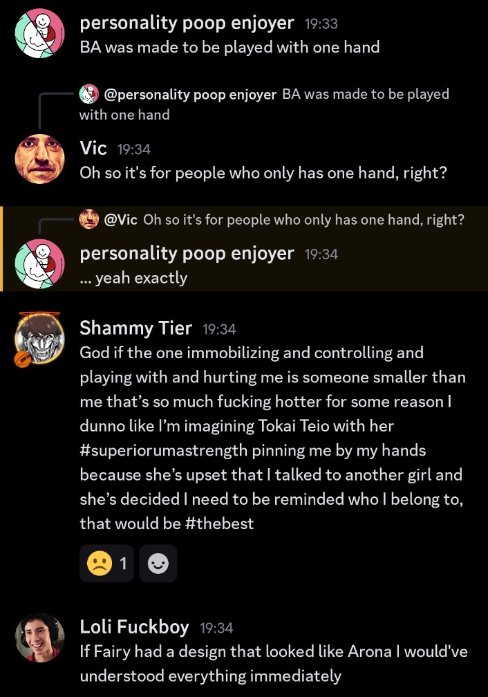 vic9_vic's tweet image. what is going on in this chat man I&apos;m surrounded by #freaks 😭