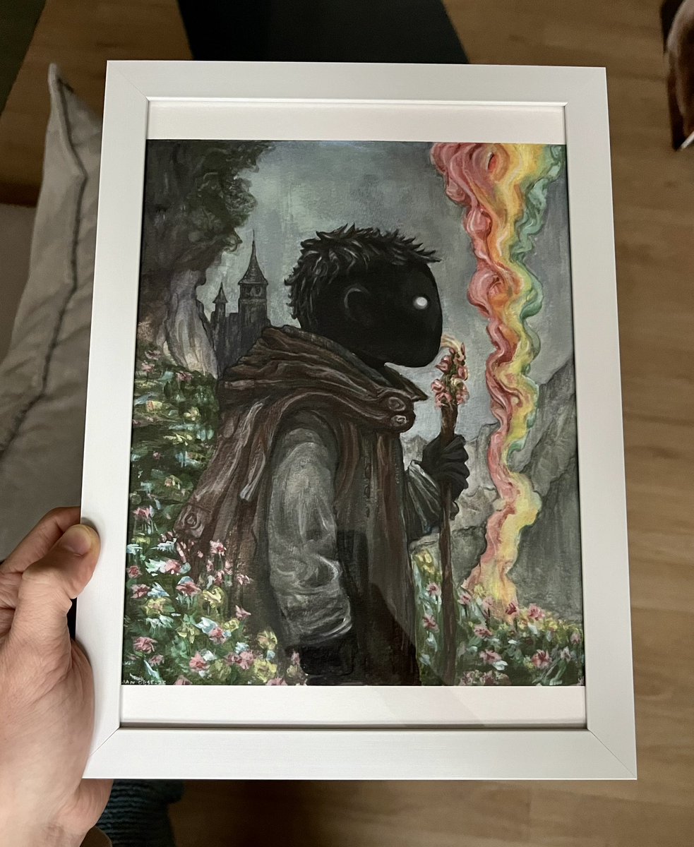 Hey! I have 2 of these prints available. Great quality on Hahnemühle art paper. 

Text me 🫶🏼

(Acrylic painting: “Doodle Nomad”, 2025, sold)