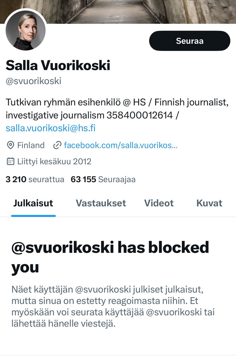 Tämä kysymys sai Suomen suurimman päivälehden huipputoimittajan epätoivoiseen ratkaisuun. Jos olisin esittänyt samaa asiaa Purrasta, niin luultavasti vastauksena olisi ollut nauruhymiö. Säälittävää.