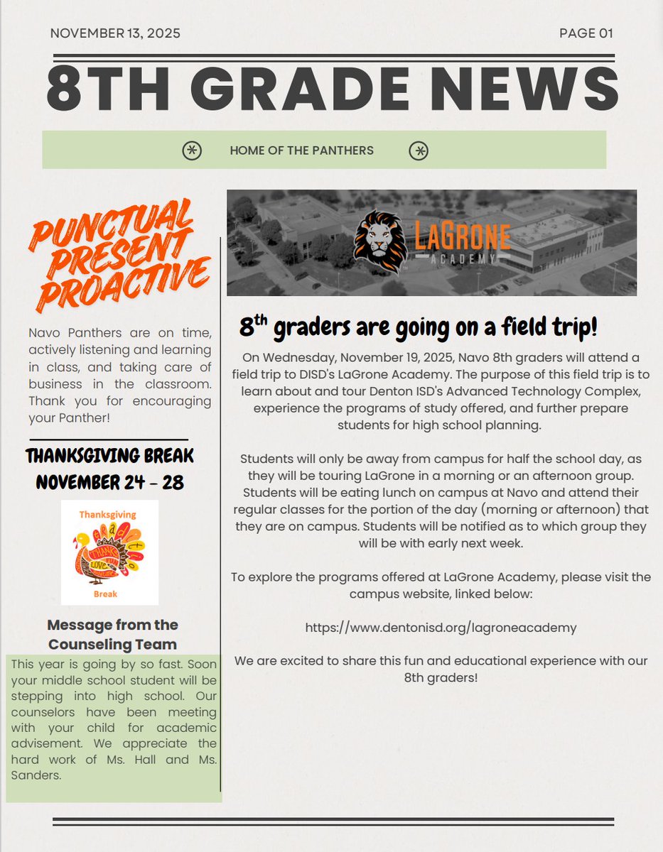 Navo Middle School (@navo_disd) on Twitter photo 