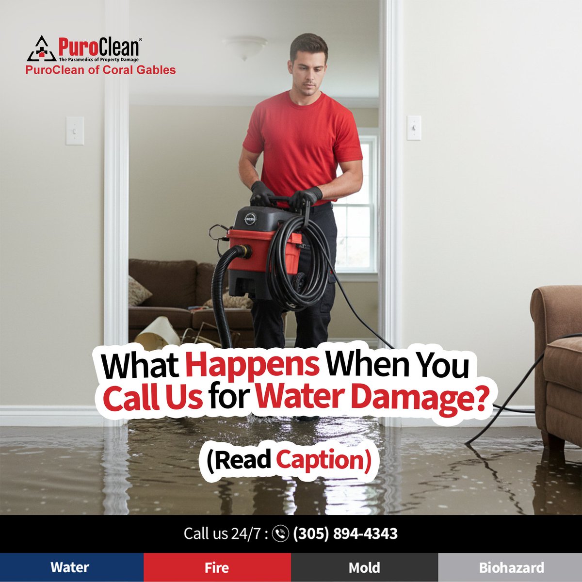 PuroCoralGables's tweet image. Every minute counts. Here’s what happens:

Immediate Response
Assessment &amp;amp; Extraction
Cleaning &amp;amp; Restoration
Final Check

#PuroClean #WaterDamageHelp #RestorationServices #EmergencyResponse #FloodCleanup #PropertyRestoration #MoldPrevention #HomeSafety