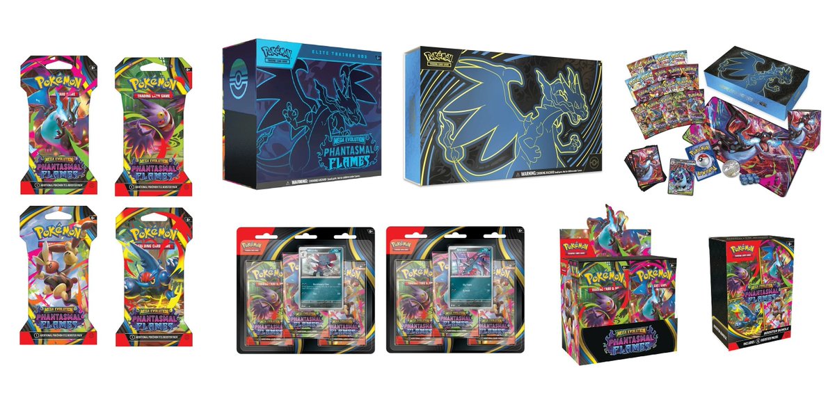 Reminder: Phantasmal Flames In Stores Today at Select Best Buy Locations!

Check for Best Buy Locations:
➡️bit.ly/3LtZQl5

Some also finding products at select Target &amp; Walmart stores! Good luck🔥

GameStop also has Phantasmal Flames (Over MSRP)

#Pokemon #PokemonTCG #AD