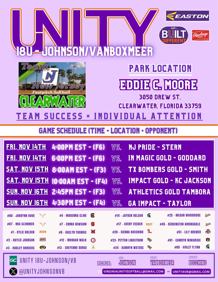 UnityJohnsonVB's tweet image. Come hang out with us in the ☀️🌴🌊 for a little 🥎 with the 🙌🏼!  PS - Happy Birthday to our @AshVanBoxmeer4