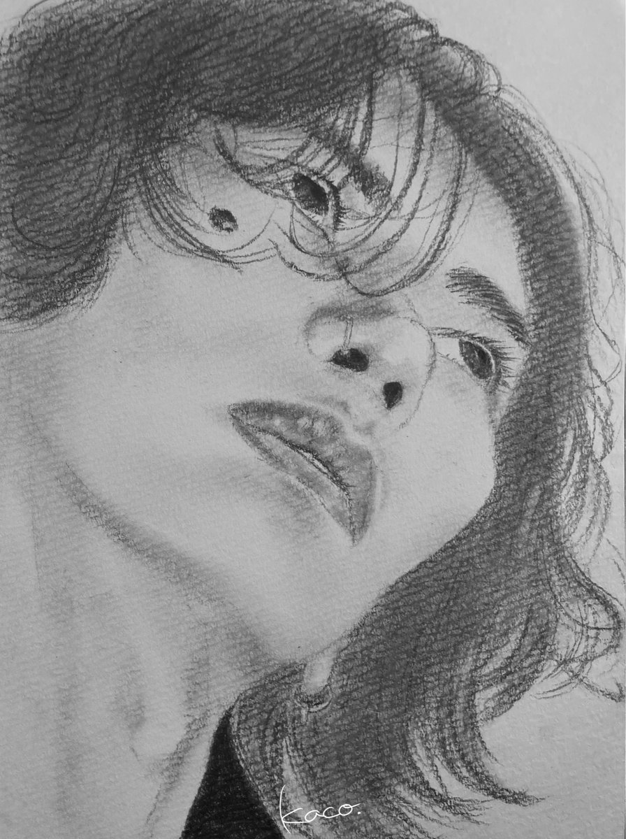 鉛筆画 IRIS OUT歴代最高記録💥大炸裂おめでとうございます㊗️🥇 GQ JAPANの