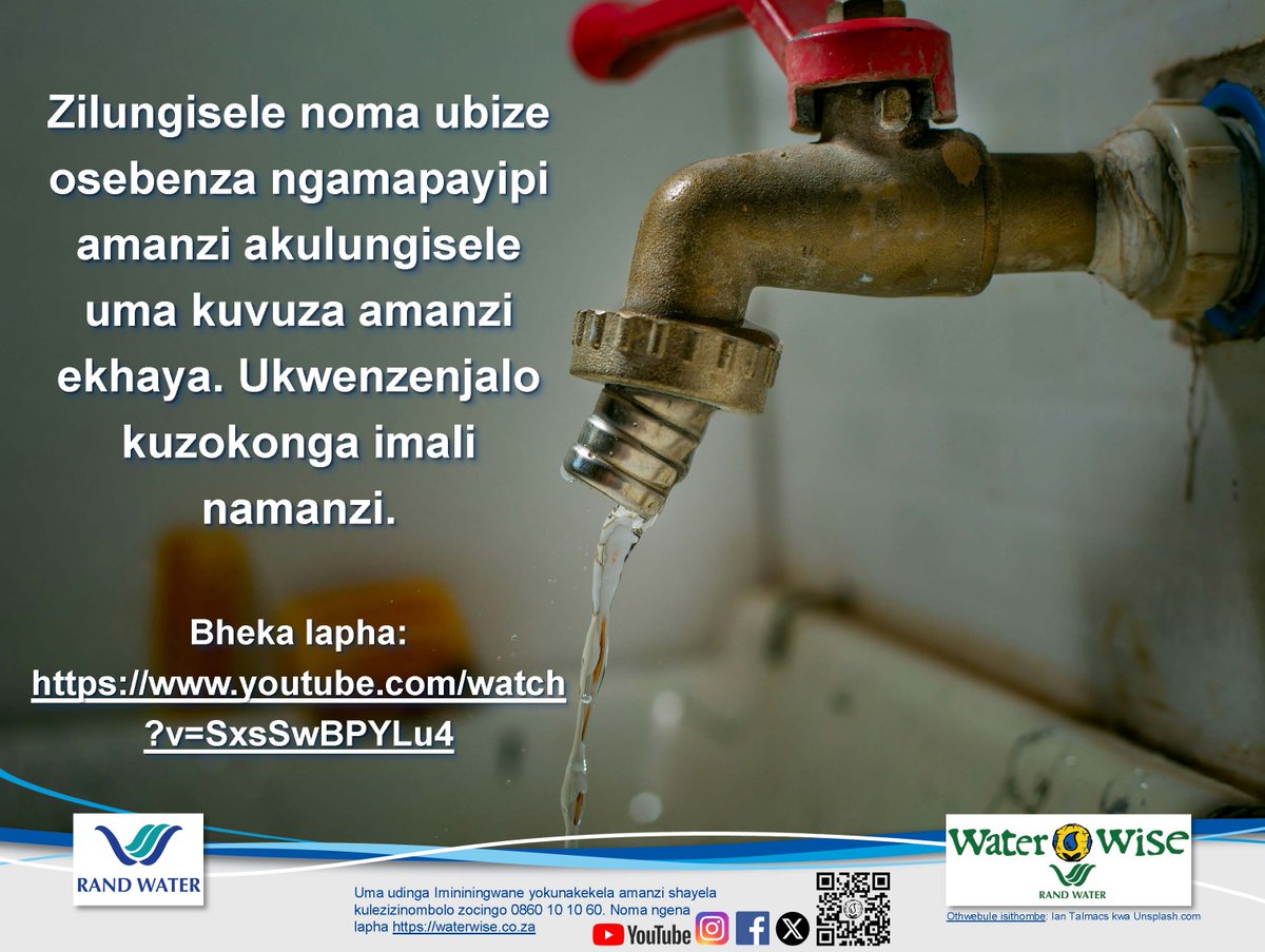 #WaterWise #RandWater