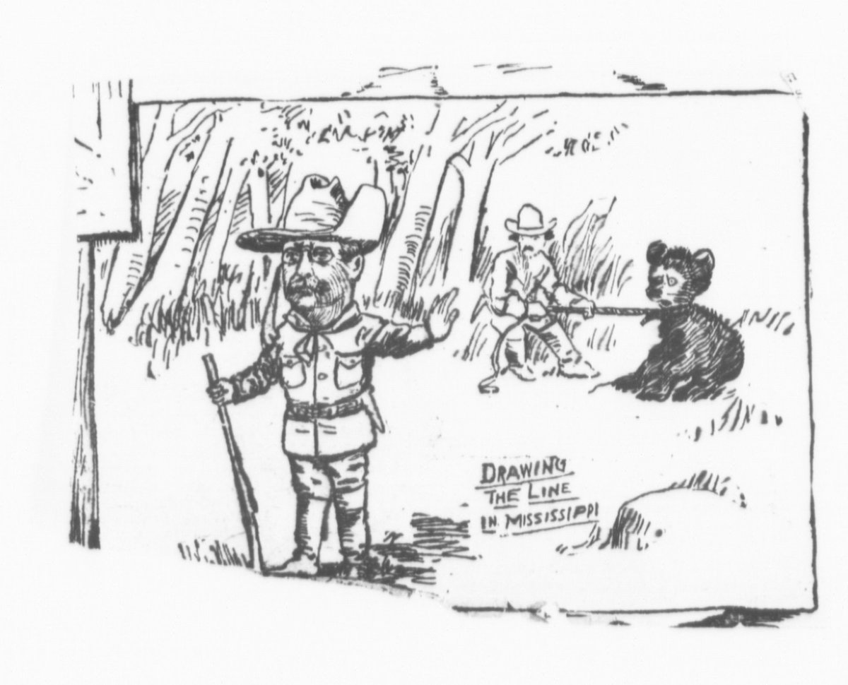 TRPresLibrary's tweet image. 📅 On This Day – November 14, 1902
The Bear Roosevelt Refused to Shoot

While hunting in Mississippi at the invitation of Governor Andrew Longino, President Theodore Roosevelt was presented with a black bear — captured, tied to a tree, and held for him to shoot.

Roosevelt…