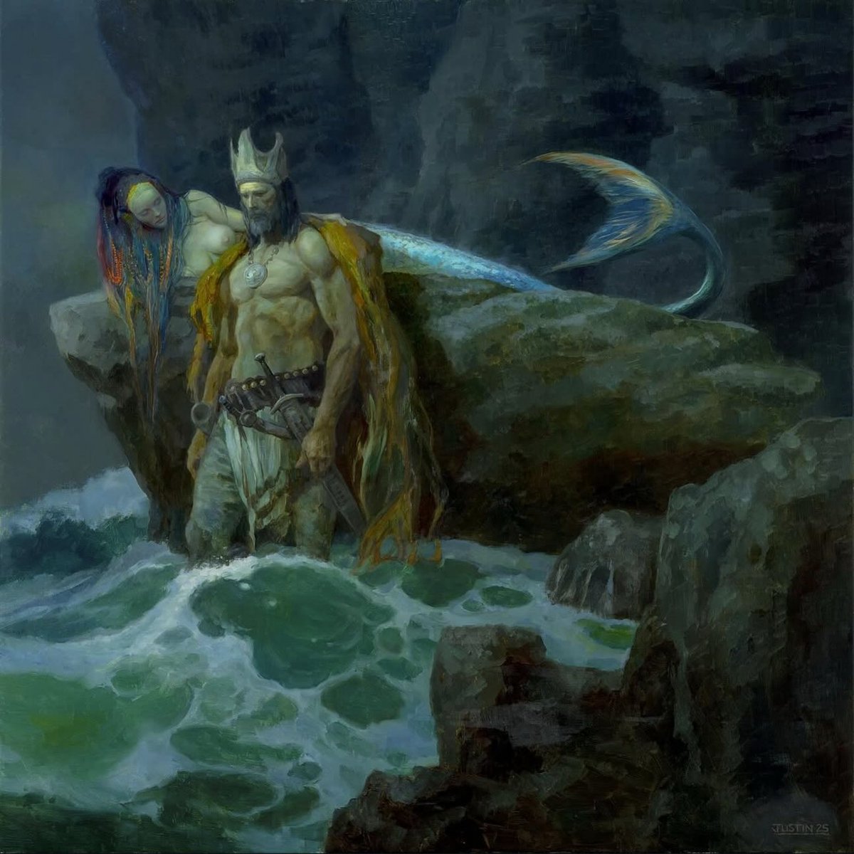 cimerians's tweet image. &quot;The Grey King&quot; - Justin Sweet
#fantasyart