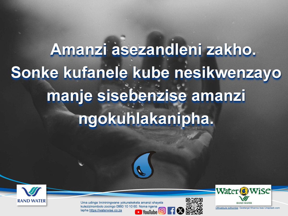 #WaterWise #RandWater