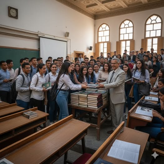 📌منع أستاذ جامعي من التدريس بعد توزيعه الكتب مجاناً على الطلاب بأسيوط
فوجئ العميد السابق لكلية التربية بجامعة أسيوط ، بقرار إدارة الكلية بسحب المقررين الدراسيين اللذين يقوم بتدريسهما للطلاب بعد مرور خمسة أسابيع من بدء الدراسة، وتكليف أساتذة آخرين بتدريسهما
4/1