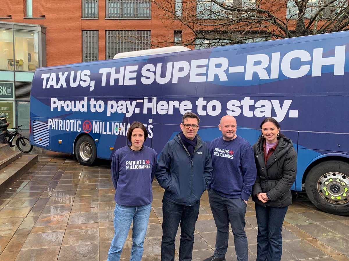 PatMillsUK's tweet image. Great to welcome @AndyBurnhamGM on our bus today.
We’re touring the country with our campaign to tax the super-rich to raise billions to invest in public services and reduce inequality.
#TaxTheSuperRich