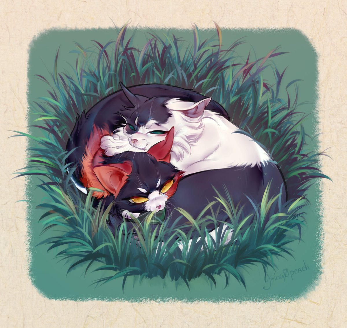 gring0peach's tweet photo. @LucienFerr_ Hihi! My latest works with kittys ✨️ https://t.co/BkgXqDjChC