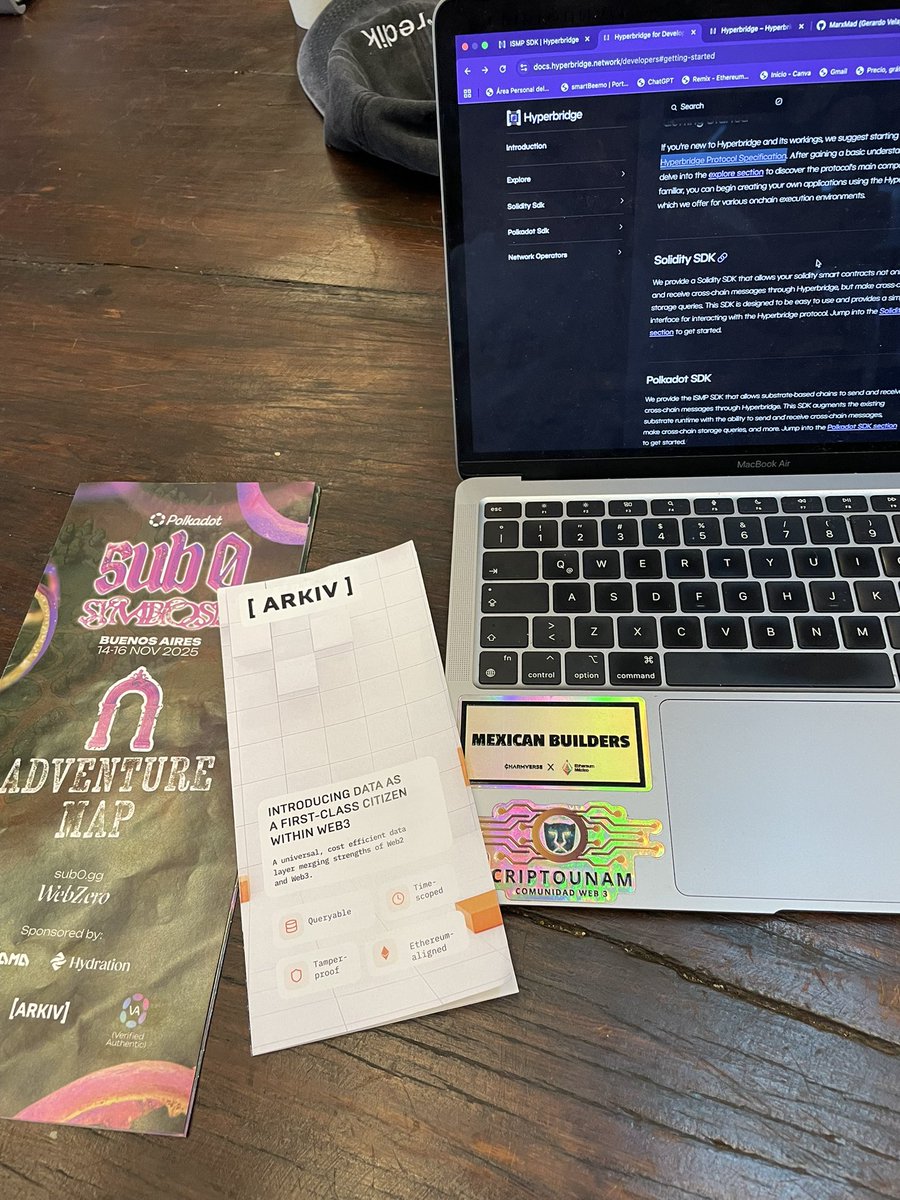 Ya se siente la vibra de hackathon <a href="/Polkadotsub0/">sub0</a> <a href="/PolkadotEspanol/">Polkadot en Español</a>