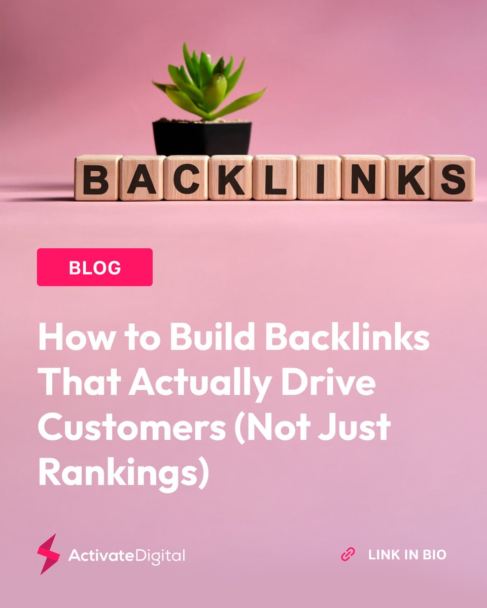 ActivateDgtl's tweet image. Tired of chasing backlinks that barely make a difference? 🙋‍♀️

Our newest blog post shows you how to build links that do more than impress Google — they help you attract real buyers. bit.ly/440EJNs

#seo #digitalmarketing #agency #searchmarketing