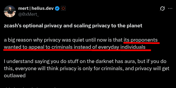 DontTraceMeBruh's tweet image. Zcashers are branding Monero as a &quot;darknet coin for criminals&quot; and then claiming its the Monero community who created this branding.

so lets debunk this braindead take