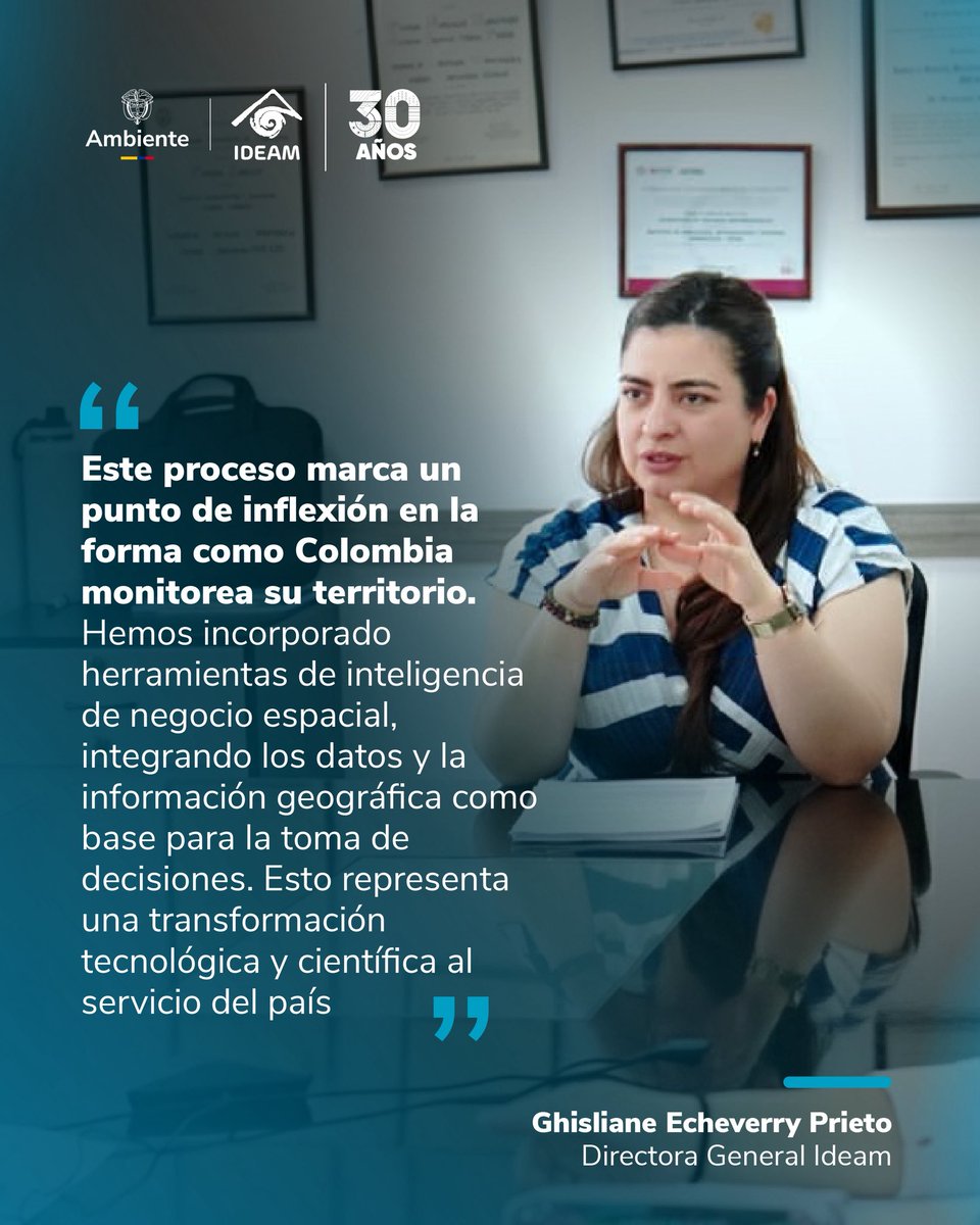IDEAMColombia's tweet image. La modernización de la Red de Monitoreo Ambiental avanza en Colombia. 🌎
Con nuevas herramientas de inteligencia espacial y análisis geográfico, el #Ideam fortalece la toma de decisiones para el país.

Conoce más 👉 acortar.link/0nEaSc
