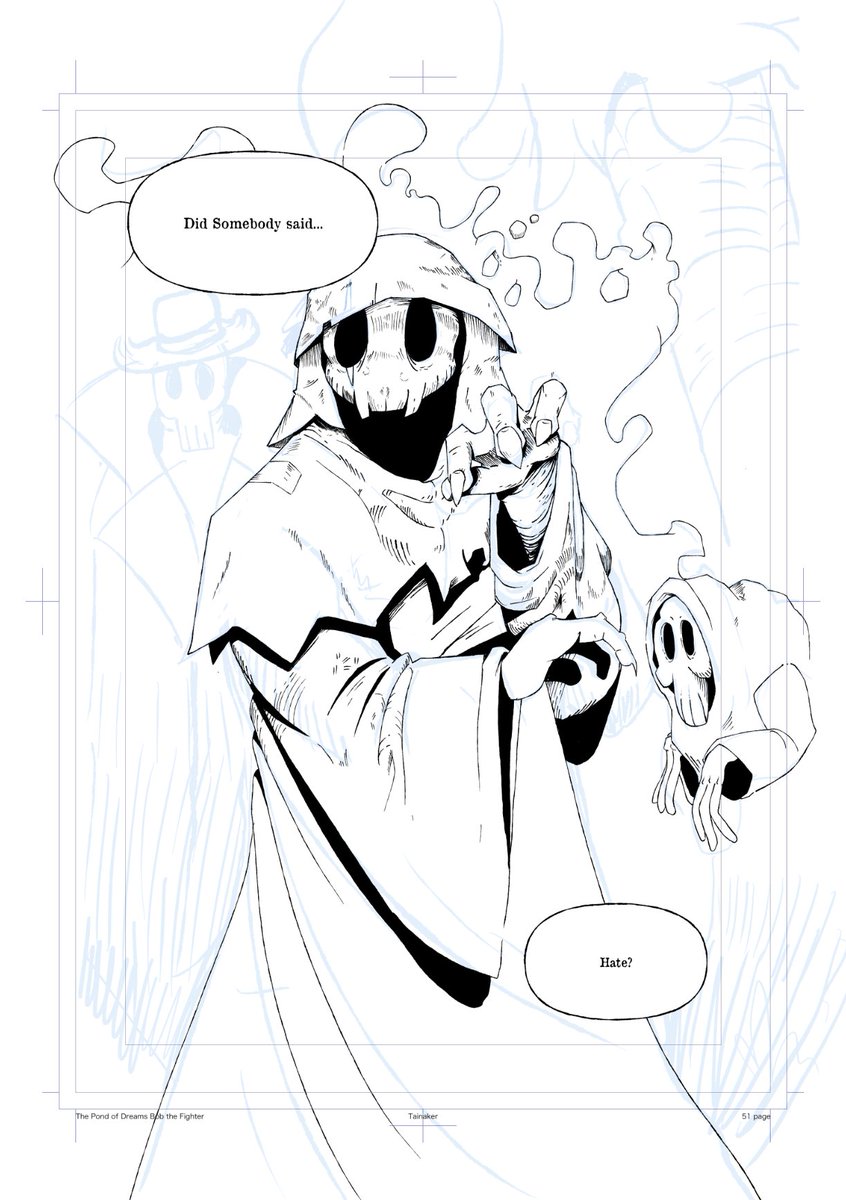 Working on Page 51 of my comic.