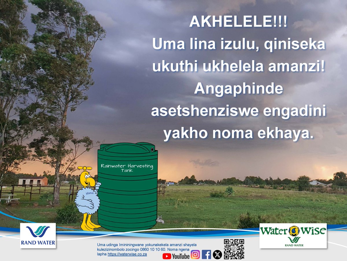 #WaterWise #RandWater