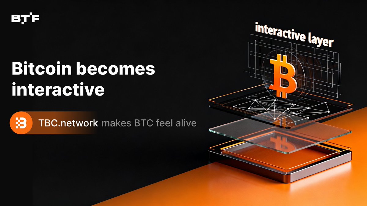 BTF_TBC's tweet image. The Interaction Layer

Bitcoin didn’t lack imagination — it lacked a surface to interact with it.

TBC.network turns Bitcoin from a static reserve asset into a live, programmable environment.

This is where behavior begins to change.
#BTCFi #BitcoinLayer2…