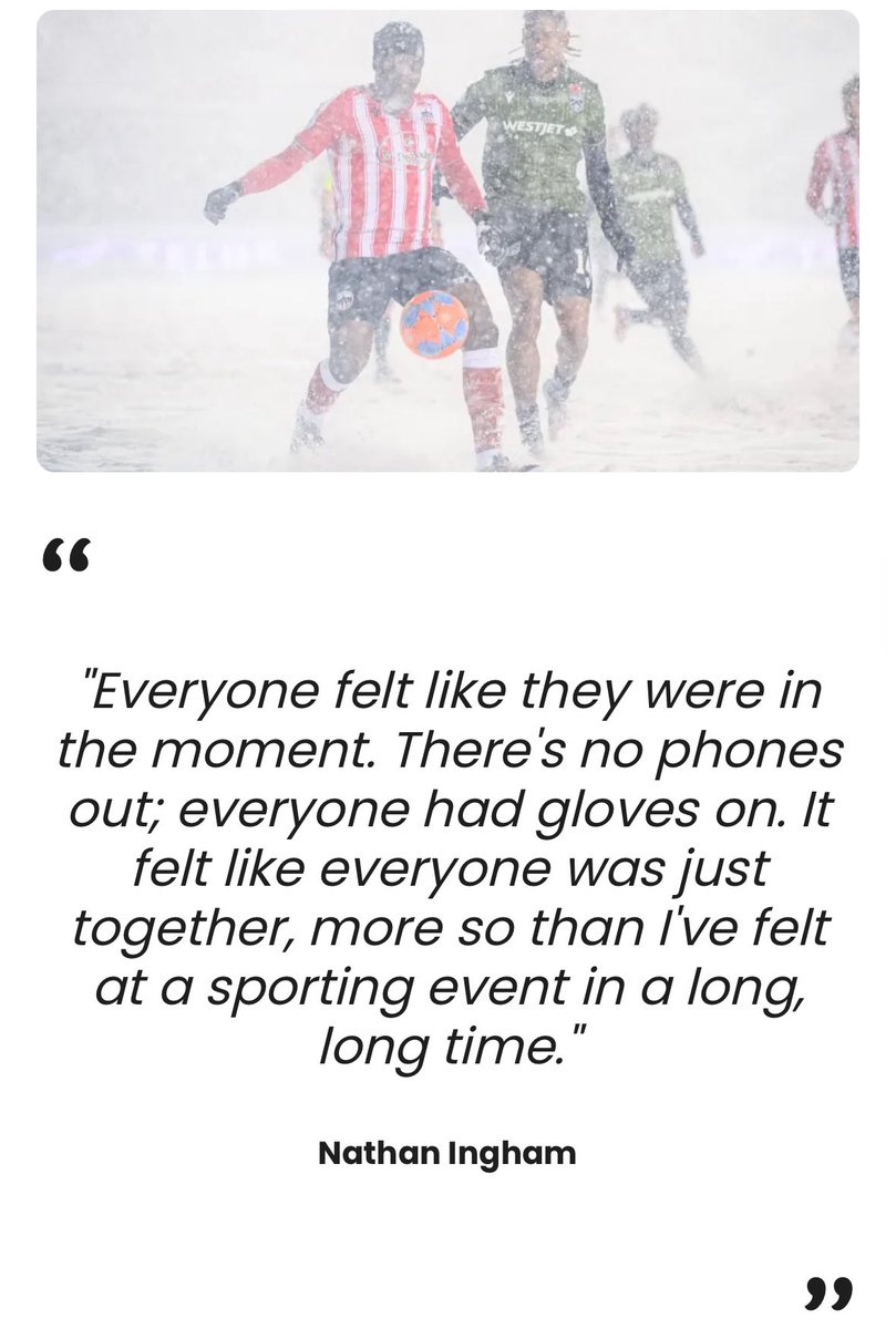 By now, the scenes from the 2025 CPL Final have reached millions. But to be there at TD Place was something special. 

Icons, Icicle Kicks &amp; the Art of the Shovel: Memories from pitch level on an unforgettable night in Ottawa ❄️

For @cplsoccer 📖: canpl.ca/news/icons-ici…