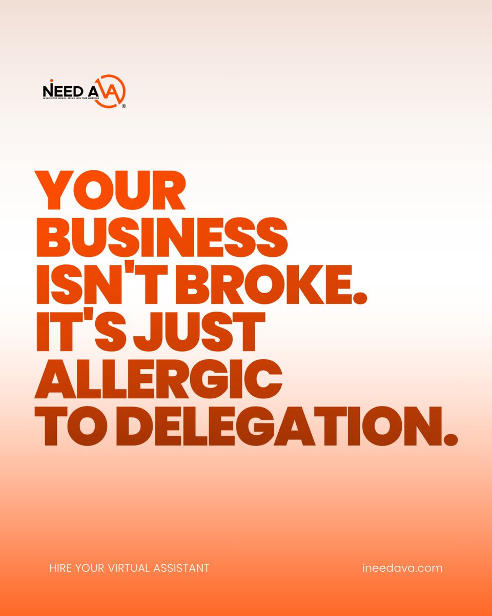 ineeda_va's tweet image. If you’re still wearing all the hats, don’t be surprised when your growth plateaus.
You don’t need more hours, you need a team.
💻 We match business owners with trained, ready-to-go Virtual Assistants who actually get it.

#DelegationWorks #HireASupportSystem  #INeedAVA