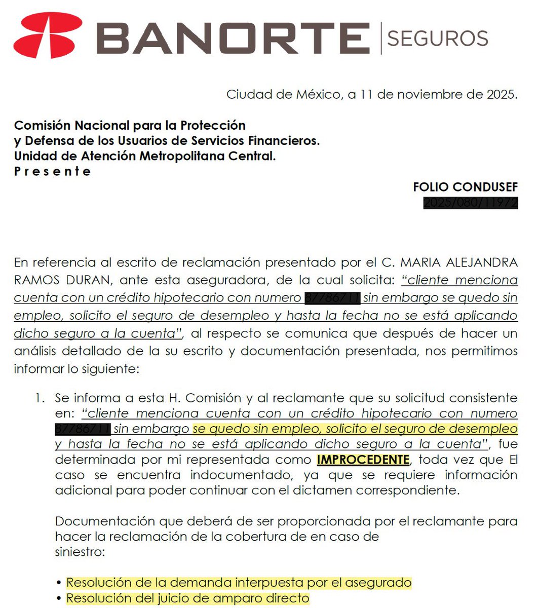 RdAlexa's tweet image. Que alguien le avise a Seguros @Banorte_mx que a jueces y juezas nos dejaron sin trabajo por decreto constitucional. ¿No les da pena exigir laudos y sentencias para cumplir sus obligaciones contractuales?

Nos quejamos de la corrupción gubernamental, pero la cultura de la…