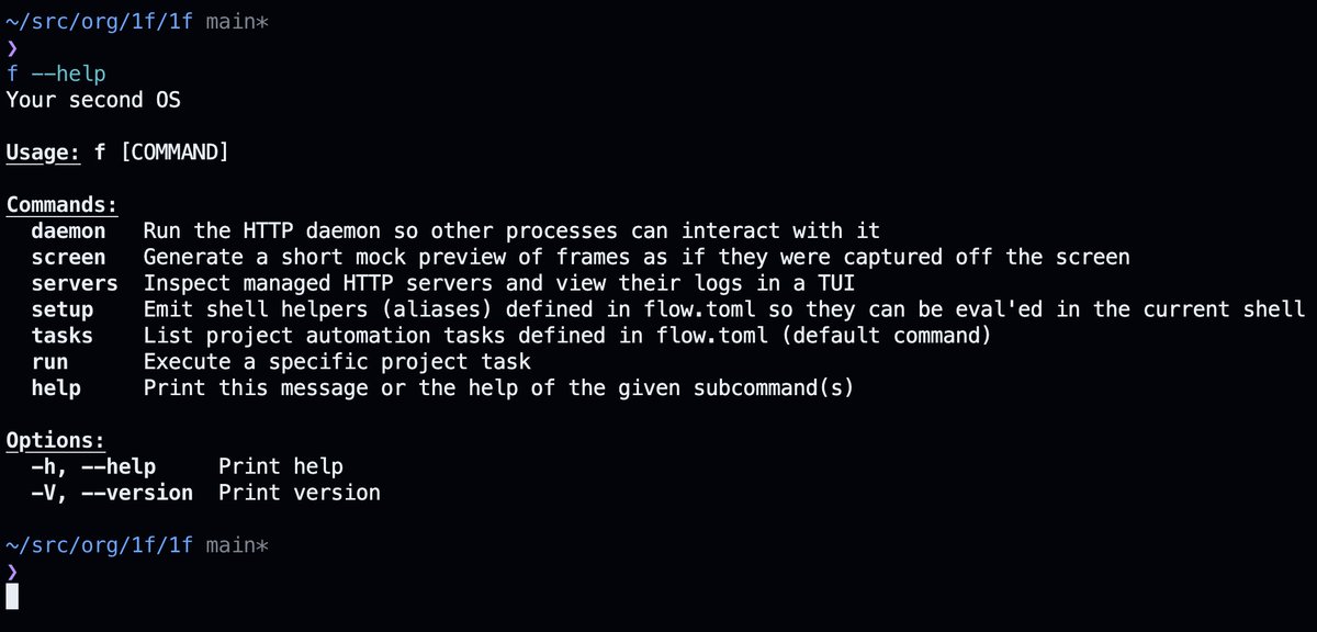 nikivdev's tweet image. small steps

currently kinda supports this `flow.toml` config

my goal is to make this `flow` repo into both CLI to power projects but also a daemon server that always streams display to remote host

where remote can analyze inputs and respond back

or stream it elsewhere