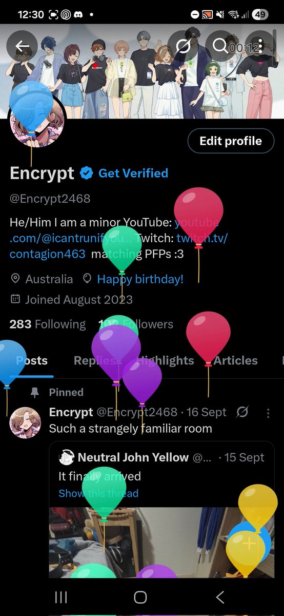 Encrypt2468's tweet image. Guess I gotta change the minor thing