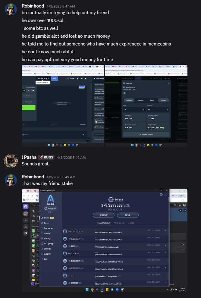 pavelhedev's tweet image. Here is how I got scammed for $51,000
X
Discord group, 1 zoom call, 60 minutes and ~271 SOL gone.
And that&apos;s what happened...