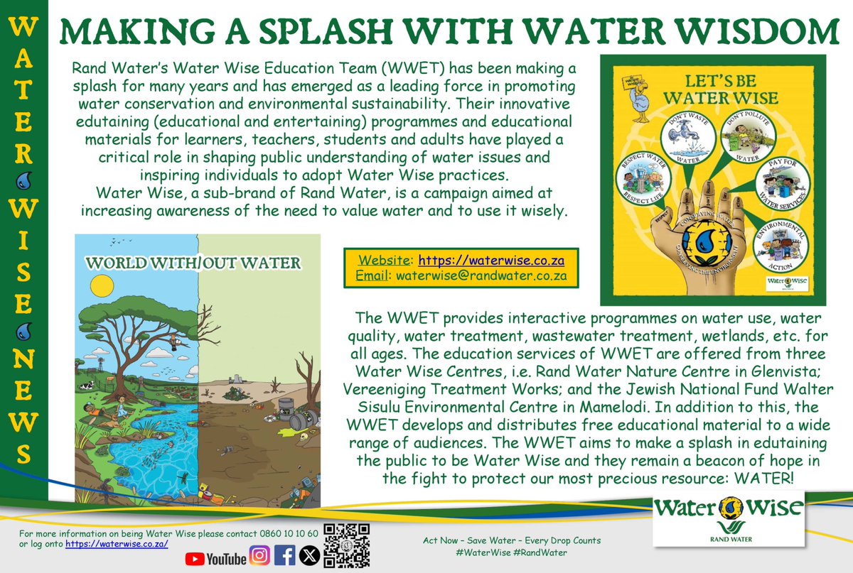#WaterWise #RandWater