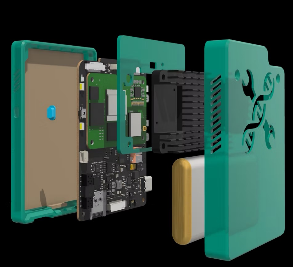 Raspberry_Pi's tweet image. This isn&apos;t just an event badge, it&apos;s an AI experience powered entirely on the edge without any internet connection.

A pocket-sized medical chatbot, capable of listening and providing viable feedback.

Deemed the most advanced badge the team behind it has ever worked on.

And…