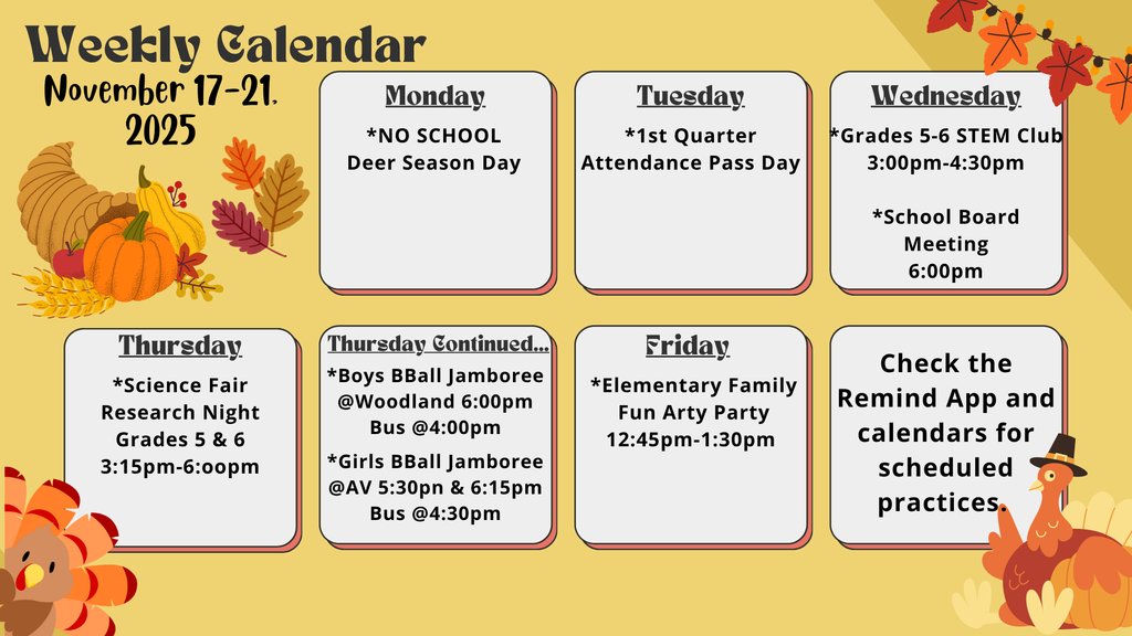 Bearcat Weekly Events!