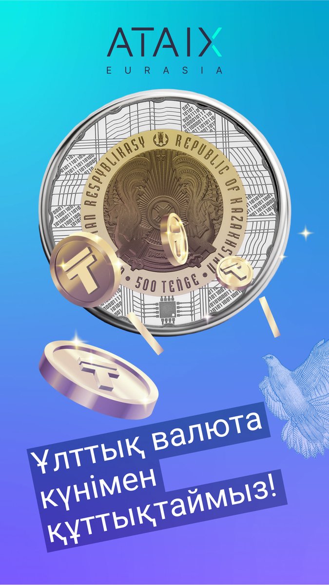 🎉 Happy Financier’s Day &amp; Tenge Day!
Wishing you stability, confidence &amp; bold financial moves.
May your growth &amp; success continue – in life &amp; investments 🚀
#ATAIXEurasia