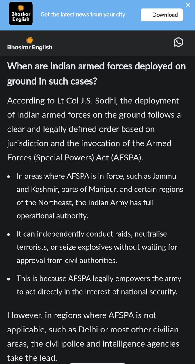 My comments in the article by Anjali Rajgovind &amp; Kartikay Chaturvedi in Bhaskar English on Indian Army. #IndianArmy <a href="/BhaskarEnglish_/">Bhaskar English</a> <a href="/anjalirajgovind/">Anjali Rajgovind</a>

bhaskarenglish.in/originals/news…