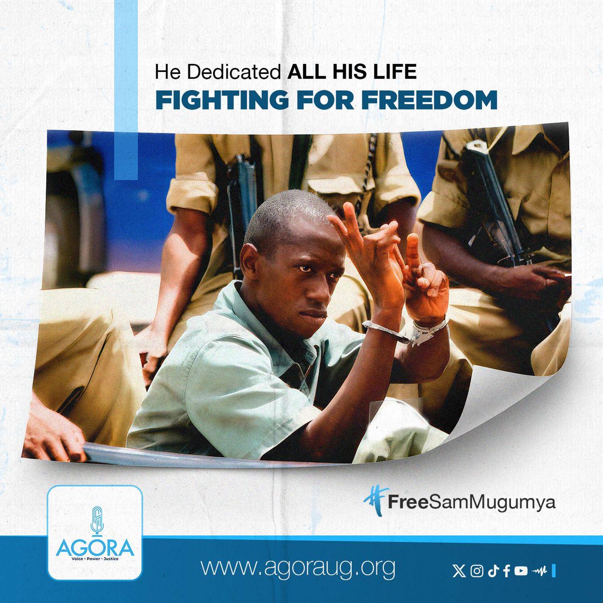 His Name is Sam Mugumya. 

REMEMBER his name 
He gave his youth,voice and strength fighting for a free Uganda. His pain is our silence and His freedom is our fight. 
#WhereIsSamMugumya?
#FreeSamMugumya