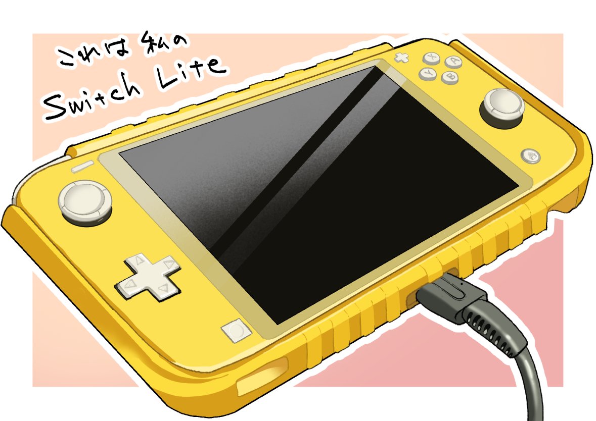 これは自分のSwitchLiteの写真を撮って見て描いたやつ