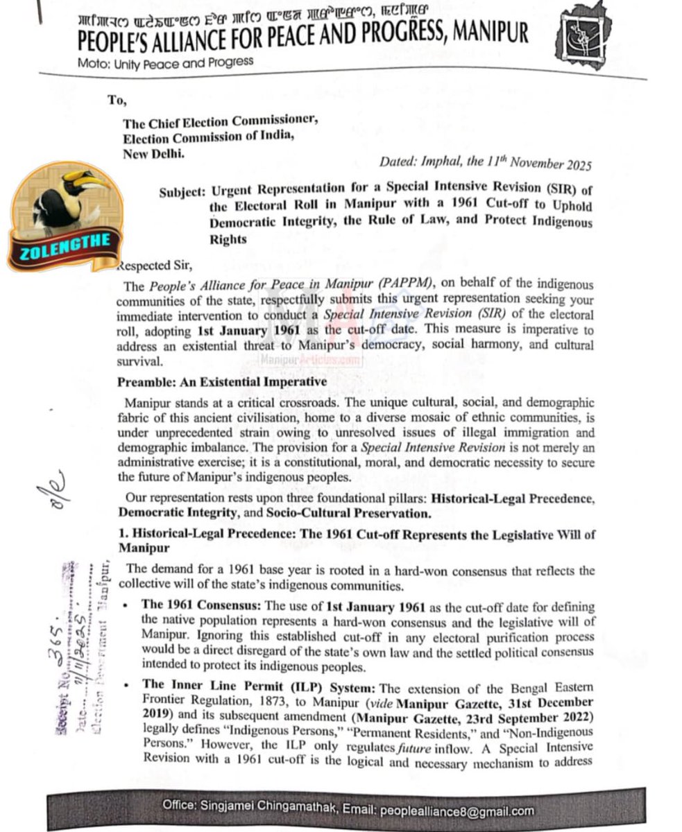 Another reason why the erstwhile Manipur needs to be broken up politically and administratively. ⁦<a href="/HMOIndia/">गृहमंत्री कार्यालय, HMO India</a>⁩