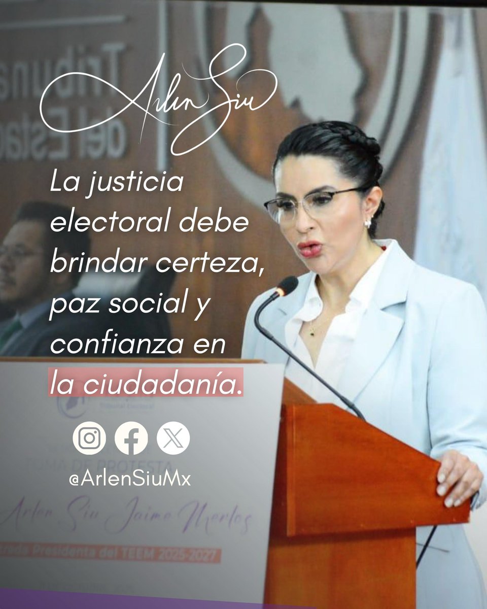 📌 Extraordinario viernes para todxs 😉

#ArlenSiuMx 🫶🏻💜
#CompromisoConLaDemocracia 
#MagistradaElectoral ⚖️🗳️ 
#JusticiaCercana #Igualdad